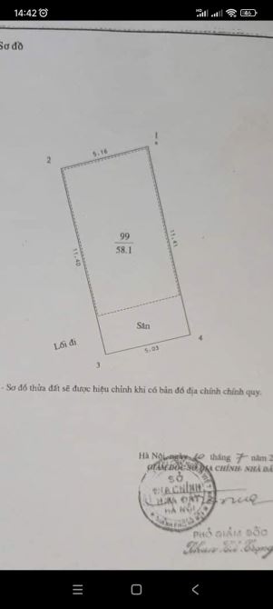 BÁN ĐẤT ĐƯỜNG LÁNG - 58M2 - MT5,1M - GẦN NGÃ TƯ SỞ - CÁCH MẶT PHỐ 30M - SỔ VUÔNG NỞ HẬU