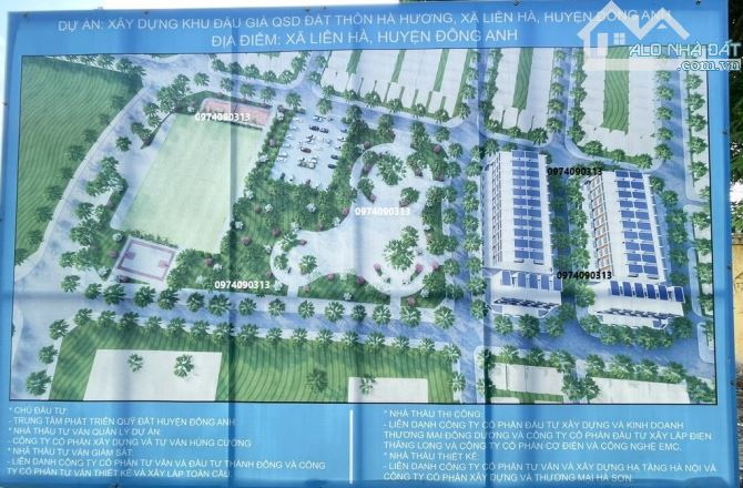 Bán đất đấu giá Hà Hương, Liên Hà, Đông Anh - Khu đô thị Hà Hương Liên Hà