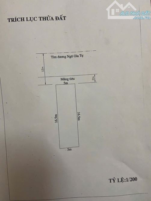 Bán 83m2, ngang 5m Mặt đường Ngô Gia Tự - 1