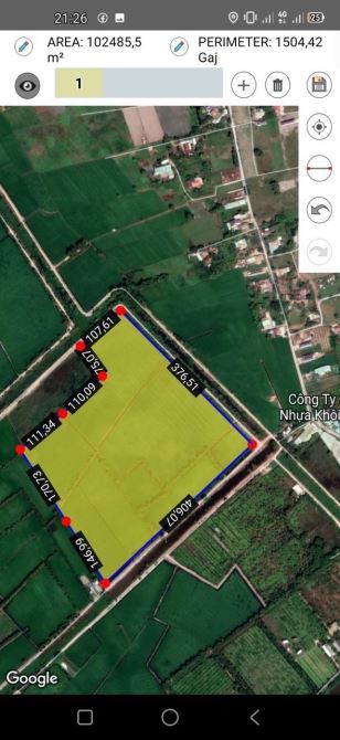 BÁN GẤP Đất No 103.000m2 Đức Hòa Long An Chỉ 2.6tr/1m2 - 2