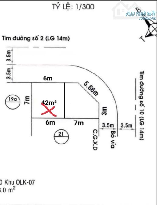 Sót 1 lô Đất Sạch Đẹp mặt tiền Cầu 2 P.Đống Đa Quy Nhơn, 42m2 ngang6m lộ giới 16m 2ty2x - 3