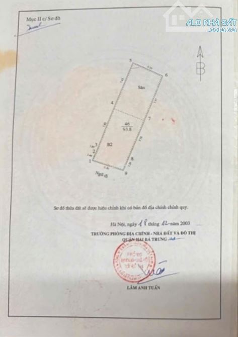 Giải Phóng, Bán đất, Hai mặt ngõ, diện tích 94m2, 3 tầng cũ, MT 5.4m, Giá 14.8 tỷ. - 5
