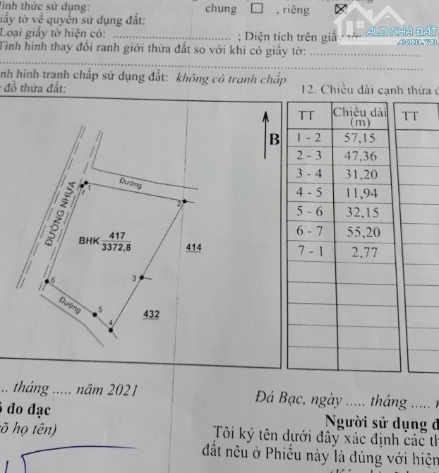 Cần Bán 3372m đất Sào tại Xã Đá Bạc, Huyện Châu Đức giá 15 tỷ nay hạ giá còn 9,6 tỷ