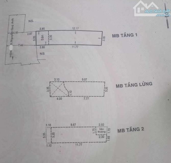 HXH NGUYỄN QUÝ ANH, 50M2, 3 TẦNG, 6PN, CHỈ 4tỷ1