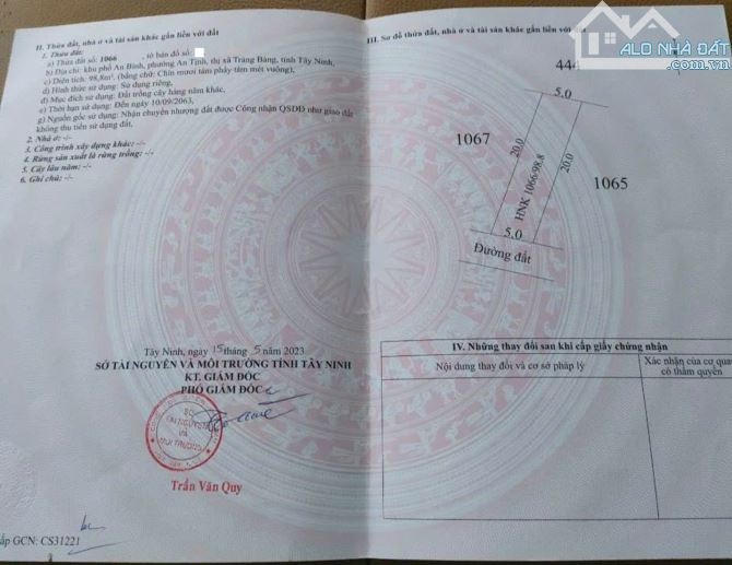 Bán gấp căn nhà 99m2, Ngay Thị Xã Trảng Bàng, SHR, Giá 710 Triệu. - 10