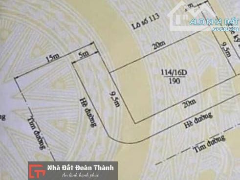 190m2 thửa góc mặt đường đôi 30m lô 16D Lê Hồng Phong - 1