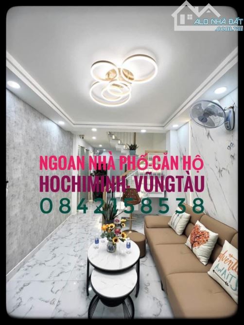 Nhà 5,95 Tỷ-F.Tân Chánh Hiệp-Quận 12 -TPT-HCM -4 TẦNG -4PN Master - 5WC - HẺM OTO - 4