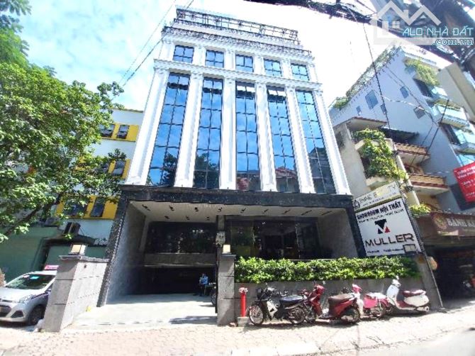 TÒA BUILDING VP VIP, MẶT PHỐ VÕNG THỊ, LẠC LONG QUÂN,220M x 8T, MT 13M, HẦM GARA, 89.65 TỶ