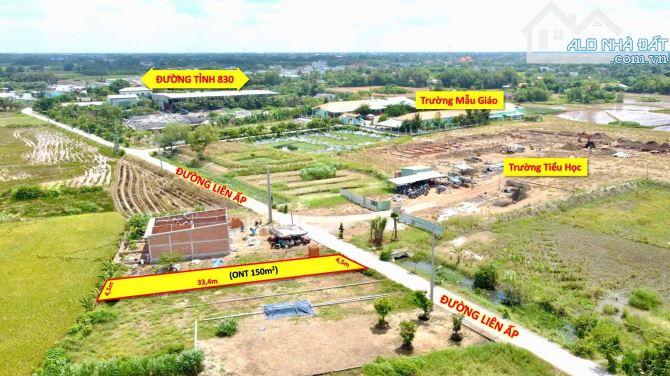 150m2 Thổ cư ngay Trường tiểu học, đường Liên ấp, Cần đước, Long an