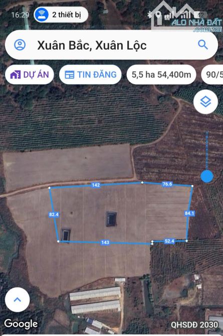 Bán gần 5,5 ha (54400m) Đường ĐT 763 Xuân Bắc, Xuân Lộc, Đồng Nai  giá 300tr/sào - 2