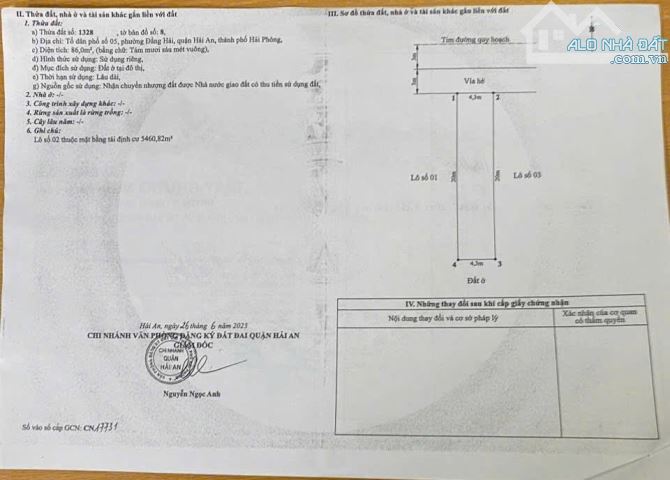 🔥 Một lô duy nhất TĐC Thiên Đường rẻ nhất thị trường ✅ Diện tích: 86m (ngang 4,3m) - 2