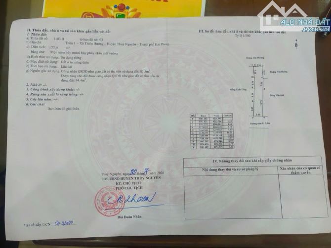 Bán 178m2 đất thiên hương, thủy nguyên giá đầu tư - 3