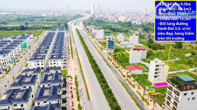 Bán Đất Dịch Vụ Vân Canh Khu 4,5ha, 48,3m2 Mặt đường 12m cả vìa hè. Mặt sau vành đai 3.5. - 3