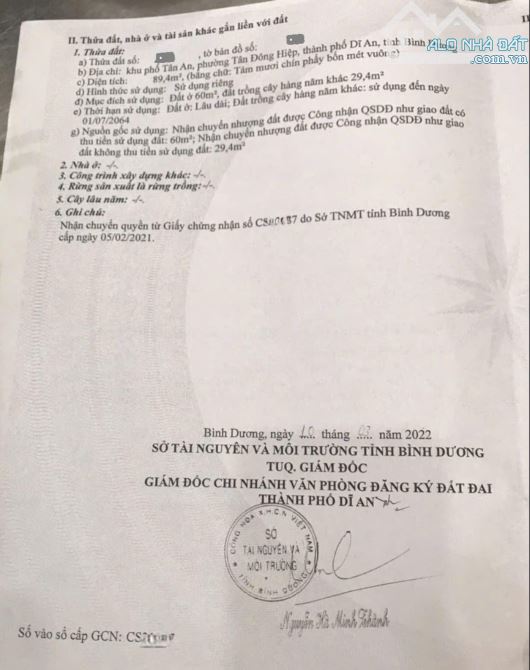 3,1Tỷ TL🔥Bán đất MT đường Tân An (Ngang 5,5m_Nở Hậu), p.Tân Đông Hiệp, Tp.Dĩ An - 3