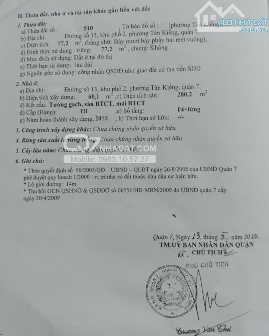 Bán nhà 5 tầng mặt tiền đường số 13 phường Tân Kiểng, vị trí đẹp liền kề chợ Tân Quy - 4