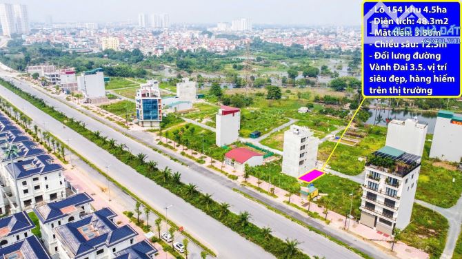 Bán Đất Dịch Vụ Vân Canh Khu 4,5ha, 48,3m2 Mặt đường 12m cả vìa hè. Mặt sau vành đai 3.5. - 5