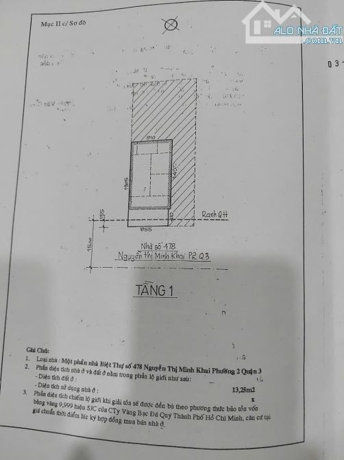 Đất Xây Văn Phòng Quận 3 - 171m2 đất, 9m x 20m, 478 Nguyễn Thị Minh Khai, 573 tr/m2.