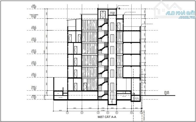 Văn Phòng Quận 1 - 1000m2 Sàn, 7,5m x 25,5m, 57 Hồ Hảo Hớn, 1 hầm và 7 Tầng. - 1