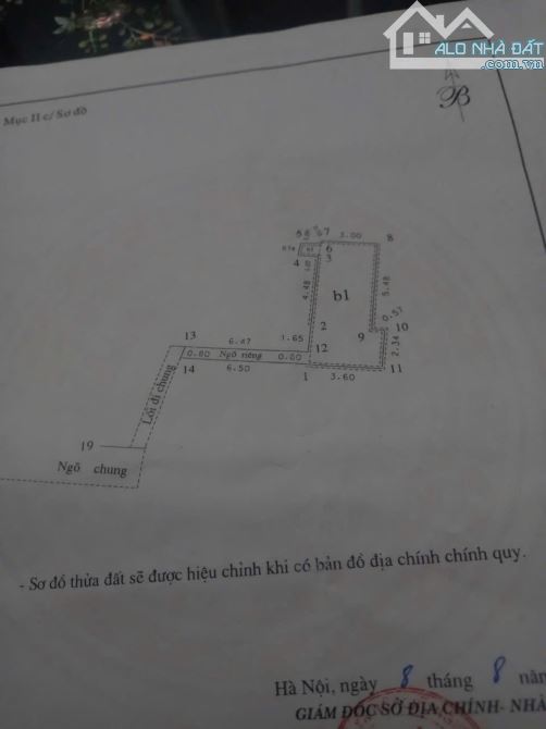 Bán đất tặng nhà 3 tầng ngõ 766 La Thành, 31m2, sổ đỏ riêng,3.5  tỷ. - 2