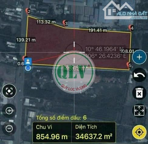 Bán đất trống 34.892 m2 gần KCN Hựu Thạnh, Long An. - 3