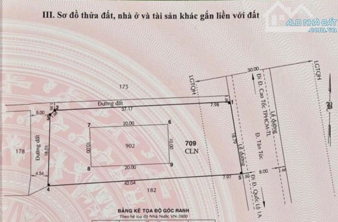 CẦN BÁN GẤP LÔ ĐẤT BA MẶT TIỀN ĐƯỜNG TÂN TÚC HUYỆN BÌNH CHÁNH - 4