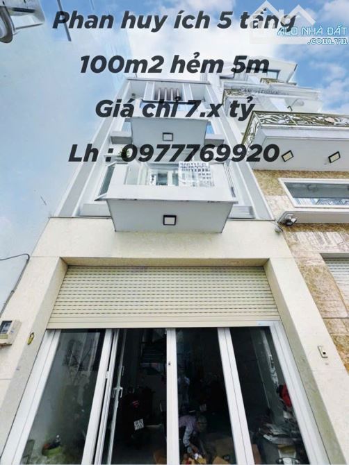 TÂN BÌNH - CỐNG LỞ - NHÀ 4 TẦNG BTCT GẦN 100M2 5PN GIÁ 7 TỶ 2