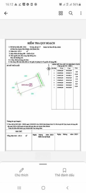 Bán lô đất thổ cư tại xã Diên Sơn, Diên Khánh, Khánh Hoà