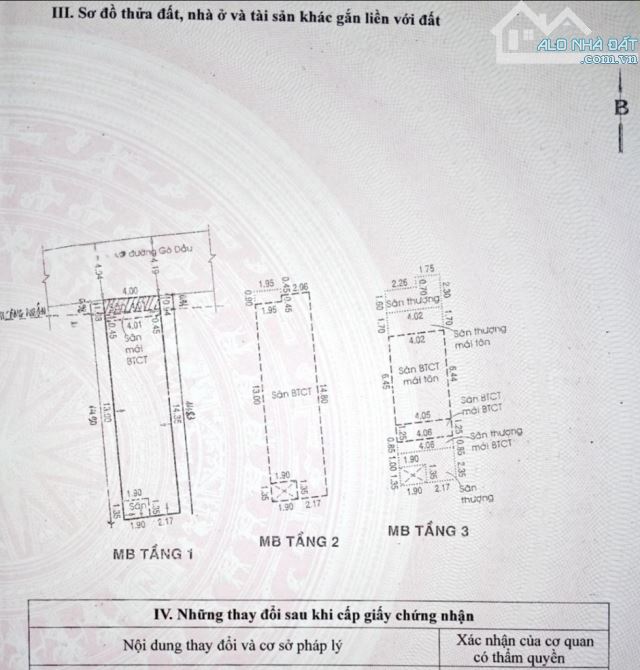 GÒ DẦU- TÂN PHÚ - HẼM XE HƠI - 3 TẦNG HOÀN CÔNG ĐỦ - SỔ A4 - 60M2 - 6 TỶ 5 - 3