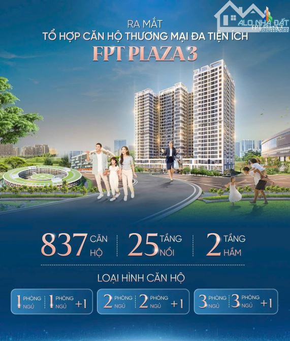 FPT Plaza 3. Căn hộ giá từ CĐT.