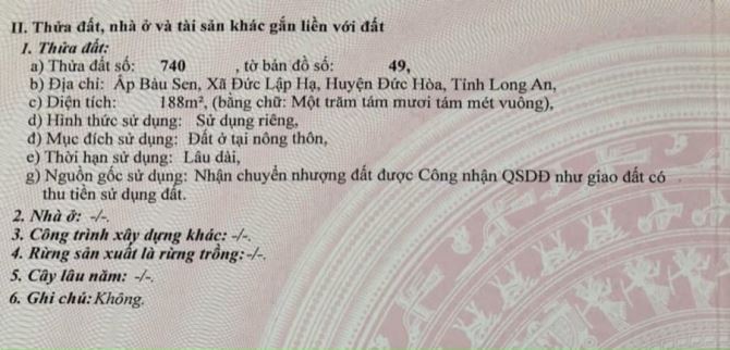 Bán đất thổ cư 100% đức hòa long an chính chủ - 2