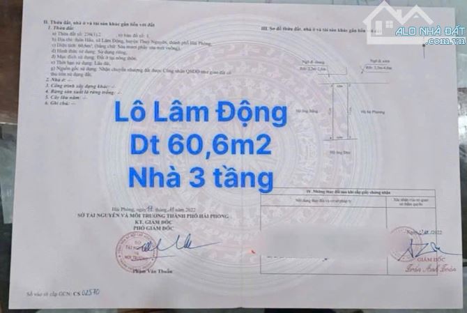 Bán nhà 3 tầng kiên cố trục thông trung tâm Lâm Động, Thuỷ Nguyên GIÁ SỐC 2 tỷ - 2