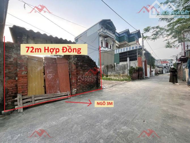 72M GIÁ ĐẦU TƯ CHỈ 2TY1 ĐẤT HỢP ĐỒNG-CHƯƠNG MỸ