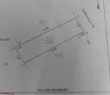 Bán 111m2 đất mặt đường Kd Hà Huy Tập