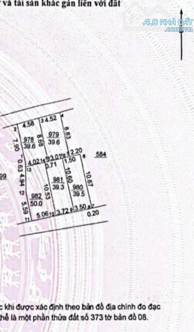 Bán Đất Thổ Cư Vân Canh Hoài Đức 39,5m. Mặt đường ngõ thông ôtô đỗ cửa qua nhà thoải mái