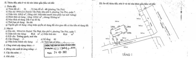 Thanh lý lô đất hẻm lớn đường Huỳnh Tấn Phát.