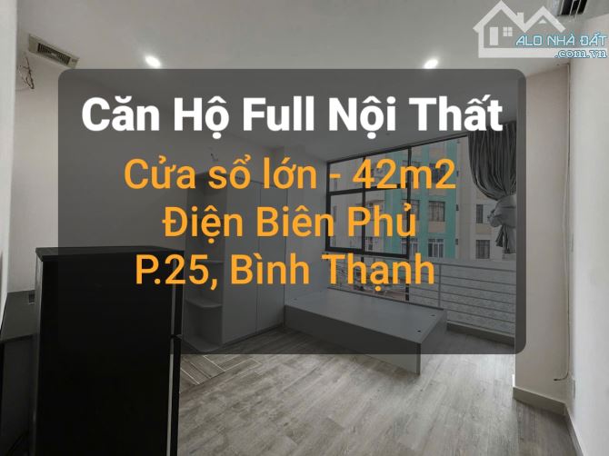 Trống sẵn❗ Phòng Full Nội Thất-Cửa sổ- 42m2-Điện Biên Phủ, Bình Thạnh