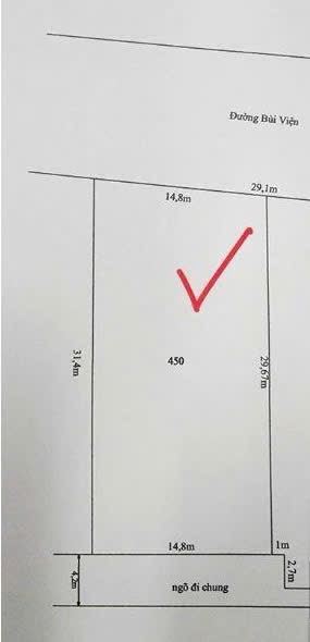 Chủ gửi bán lô đất đẹp mặt đường Bùi Viện, Nam Hải. DT 450m2, mt 15m