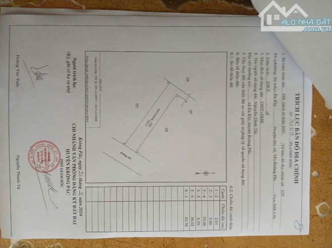 Bán Đất Xã Ea Kly Huyện Krông Bắc 211m2 có 60m2 thổ Cư Giá 149tr - 10