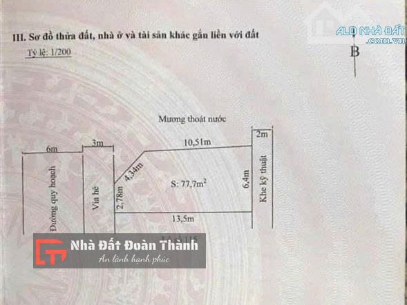 77,7m2 lô góc TĐC điểm 3 Mai Trung Thứ - Hải An - 1