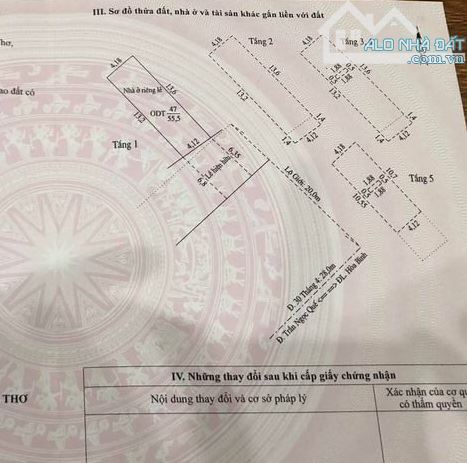 Cho thuê nhà mặt tiền đường 30/4, DT: 4.13m x 13.6m= 55.5m2, 1 trệt, 4 lầu, giá: 35 triệu/ - 1