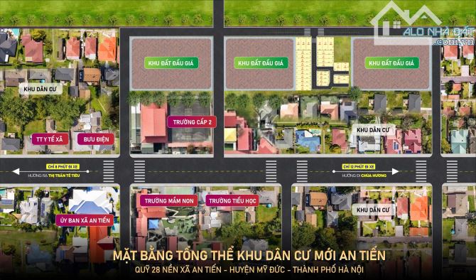 Bán đất trung tâm xã An Tiến Mỹ Đức Hà Nội - 1