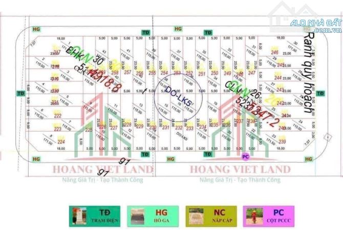 BÁN 02 LÔ LIỀN KỀ (không bán lẻ) KHU ĐẤU GIÁ TỔ DÂN PHỐ 8 _ PHƯỜNG TÂN AN Nằm trên trục đư - 1