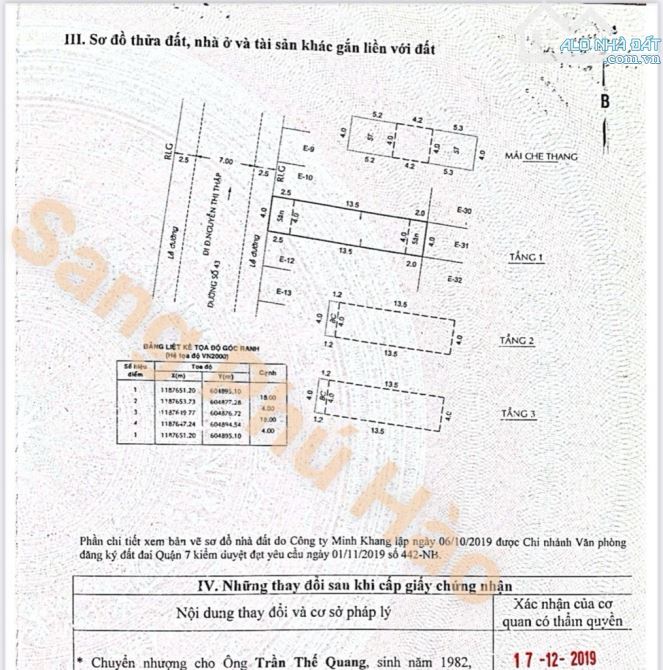 Bán nhà đường 43 Khu Tân Quy Đông, P Tân Phong, 4x18m, 4 tầng, giá chỉ 13.9 Tỷ - 14