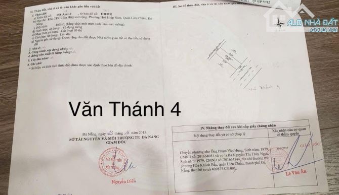 Cần bán lô đất Văn Thánh 4  Hướng ĐN mát mẻ quanh năm - 2