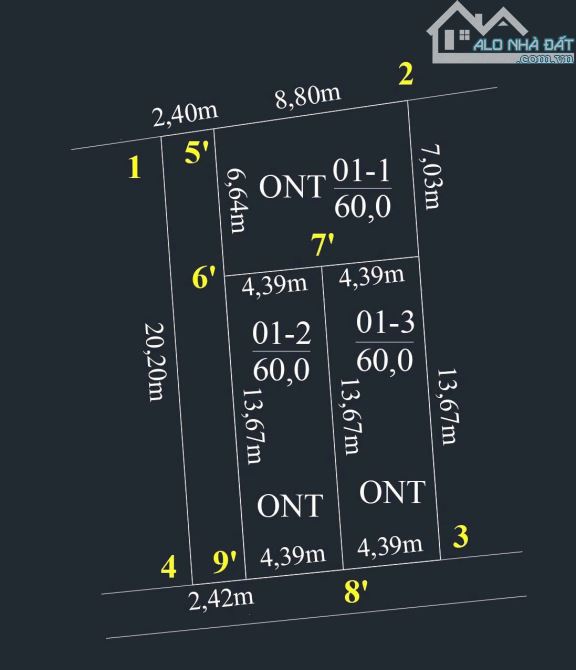 🍍Lô đất duy nhất ngay chợ Hoàng Mai, Đồng Thái, AD. Ngõ 4m ô tô 7 chỗ, 60m2, giá 1,5 tỷ - 3