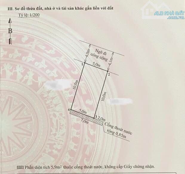 Bán lô đất vuông, ngo to, không trong quy hoạch đường Quan Đàm, Sở Dầu - Giá chỉ 2.35 tỷ - 6