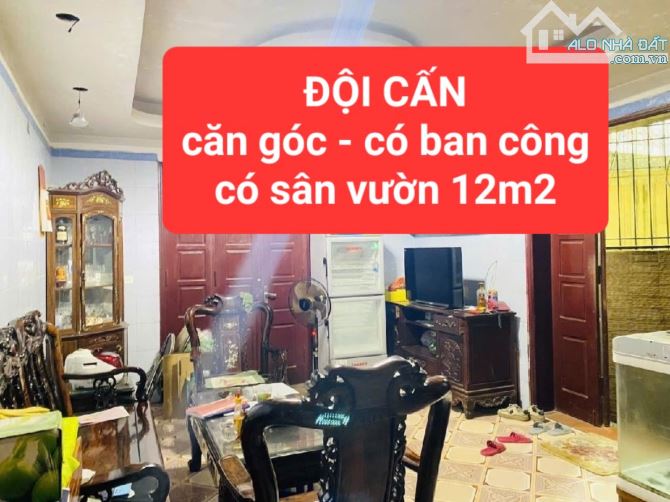 ĐỘI CẤN - lô góc - có sân để xe 12m2 - ban công thoáng - Ở SƯỚNG -