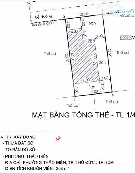 Bán đất Thảo Điền khu Compound Eden, 208m2 đất, ngang 10, sổ hồng, 53 tỷ - 1