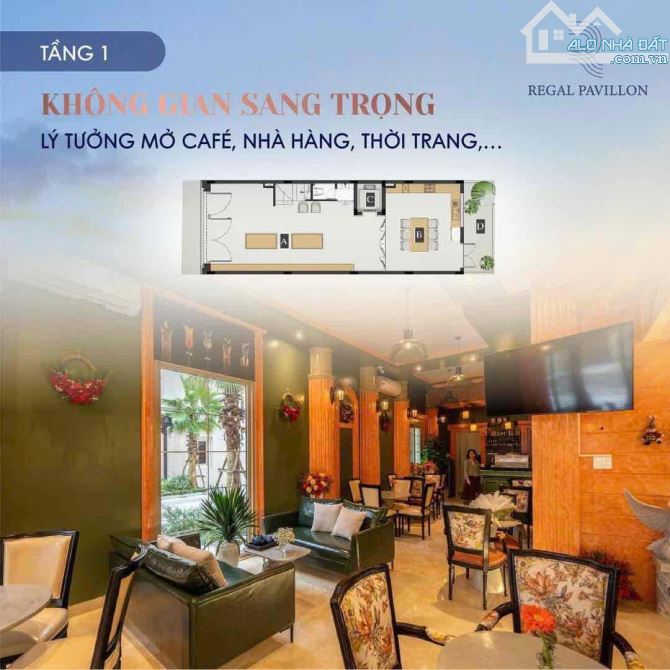 BẮT SÓNG NHÀ MẶT TIỀN NGUYỄN LỘ TRẠCH TT THƯƠNG MẠI REGAL PAVILON 4 TẦNG 120M2 CHỈ 12 TỶ X - 2