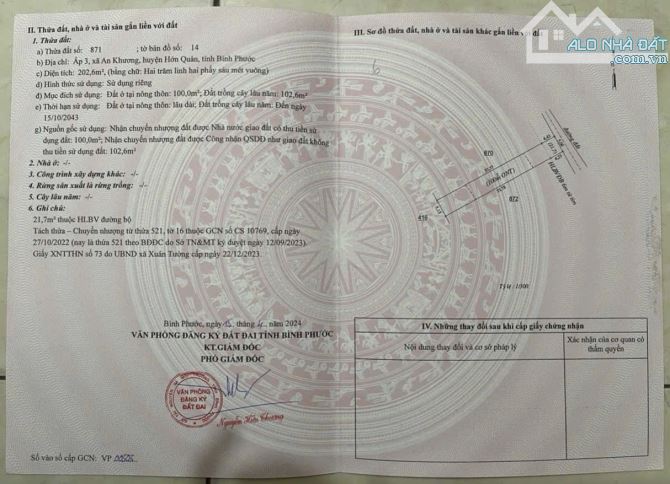 Đất chỉ hơn  200 triệu - Đất tại ấp 4 - An Khương - Huyện Hớn Quản - tỉnh Bình Phước - 5